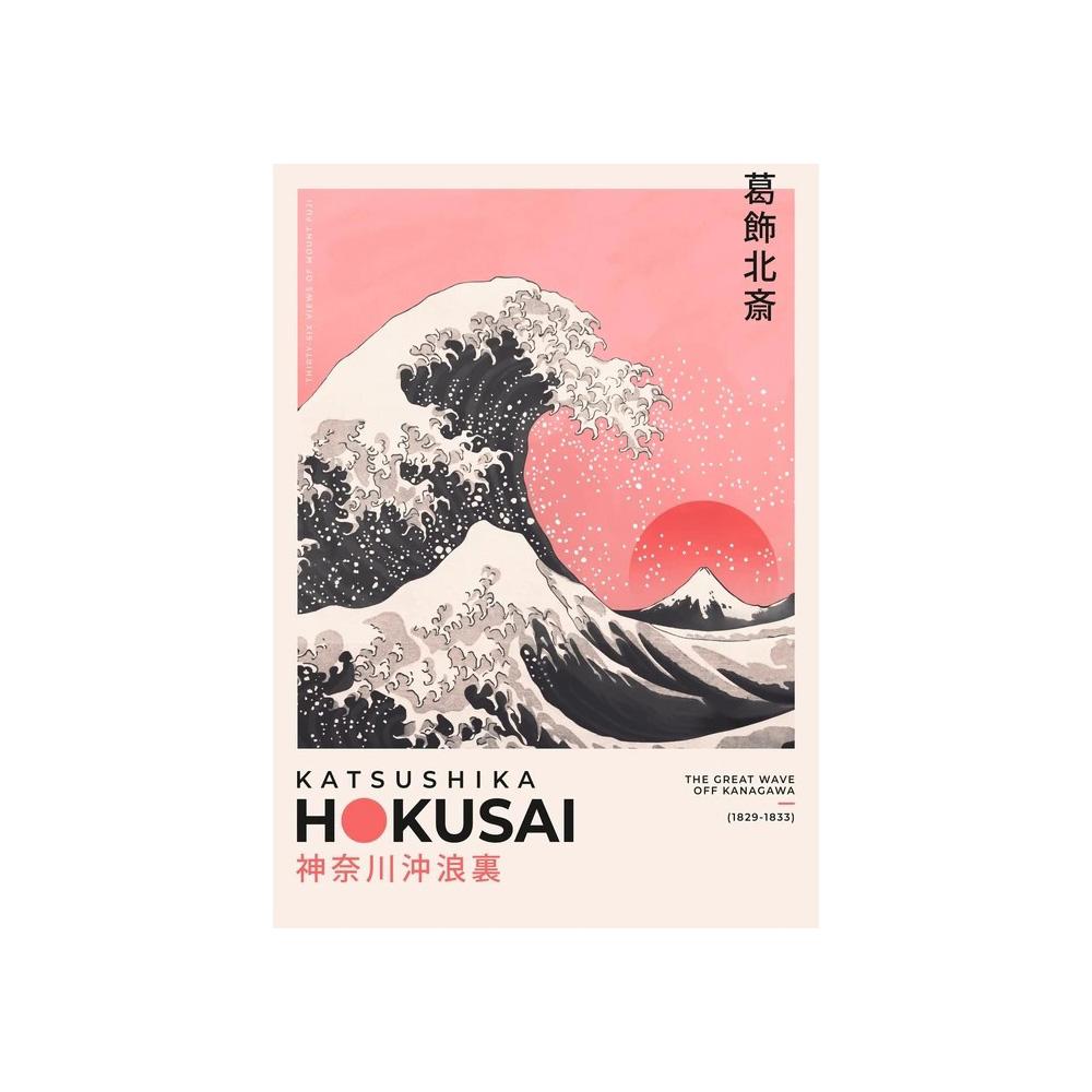 

Japanese Katsushika Hokusai Exhibition Art Poster Print Ohara Canvas Art Vintage Landscape Pictures Home Decor 20x30cm