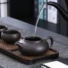 Lila Sand Teekanne Groß Großes Fassungsvermögen Keramik Rein Handgefertigt Yixing Tee Einzelkanne Kung Fu Tasse Teeset