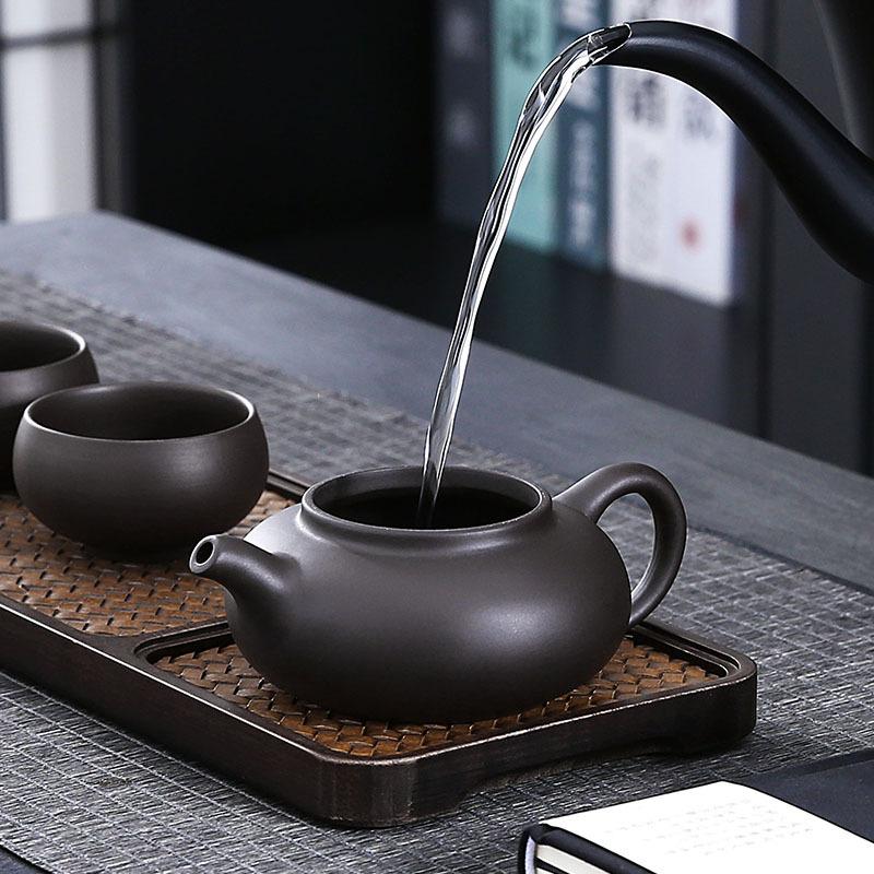 Ceainic din Nisip Purpuriu Mare Capacitate Mare Ceramică Lucrat Manual Yixing Ceai Oală Unică Ceașă Kung Fu Set de Ceai