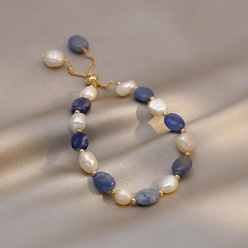 Exquisite Freshwater Pearl Crystal Bracelet Women'S Korean Version Simple Personalized Bracelet Bracelet Women