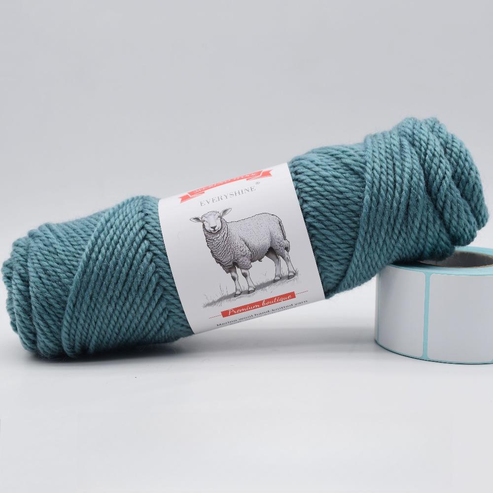 3 balenia hrubej priadze z merino vlny (100g/3.53oz Na klbko) – 110m/120yd Viacfarebná mäkká pletacia a háčkovacia priadza na DIY remeslá Teplé ručne vyrobené potreby