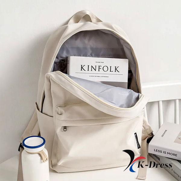 

Звичайний простий рюкзак для ноутбука (2 кольори) 25x40x15cm слонова кістка