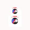 For BMW M 320Li 325Li 330Li 325i E60 E64 E70 E83 E85 E87 E90 E92 E71 11/14MM 3D Car Key Shell Stickers Auto Key Remote Fob Decal HC0
