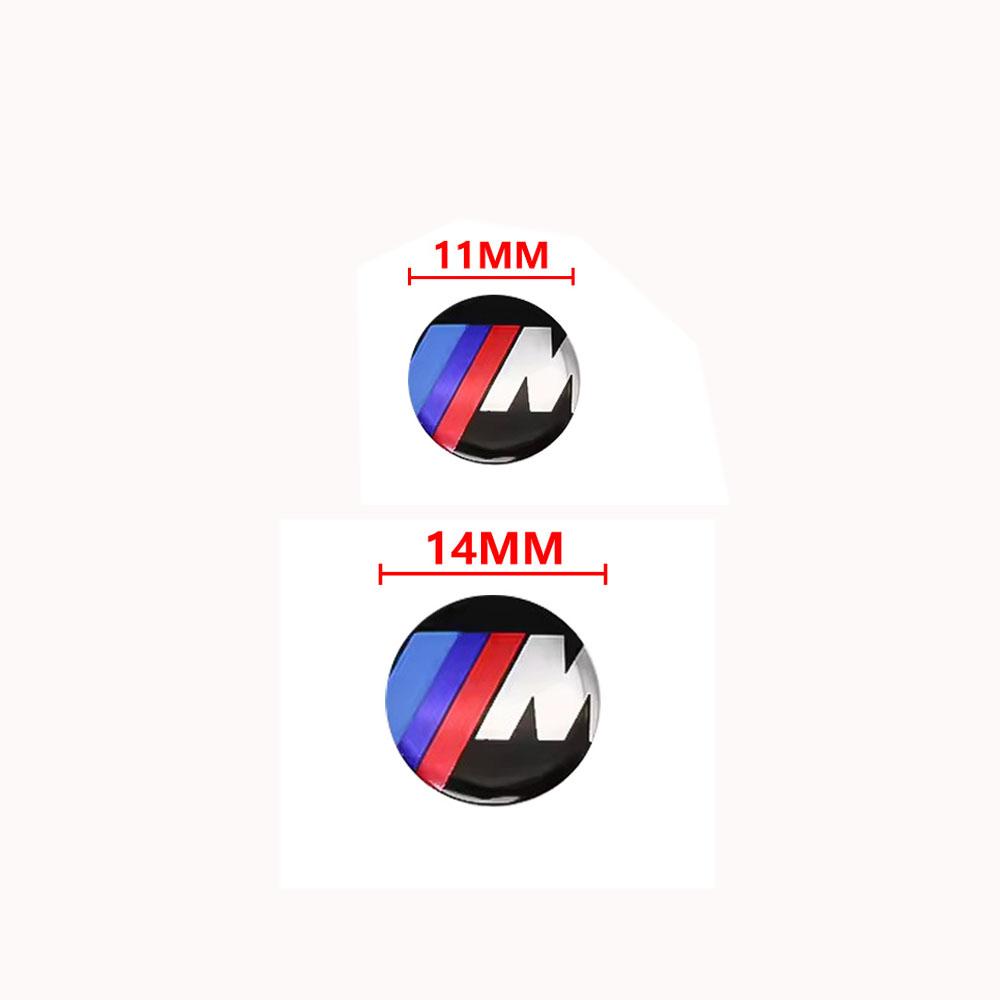 For BMW M 320Li 325Li 330Li 325i E60 E64 E70 E83 E85 E87 E90 E92 E71 11/14MM 3D Car Key Shell Stickers Auto Key Remote Fob Decal HC0