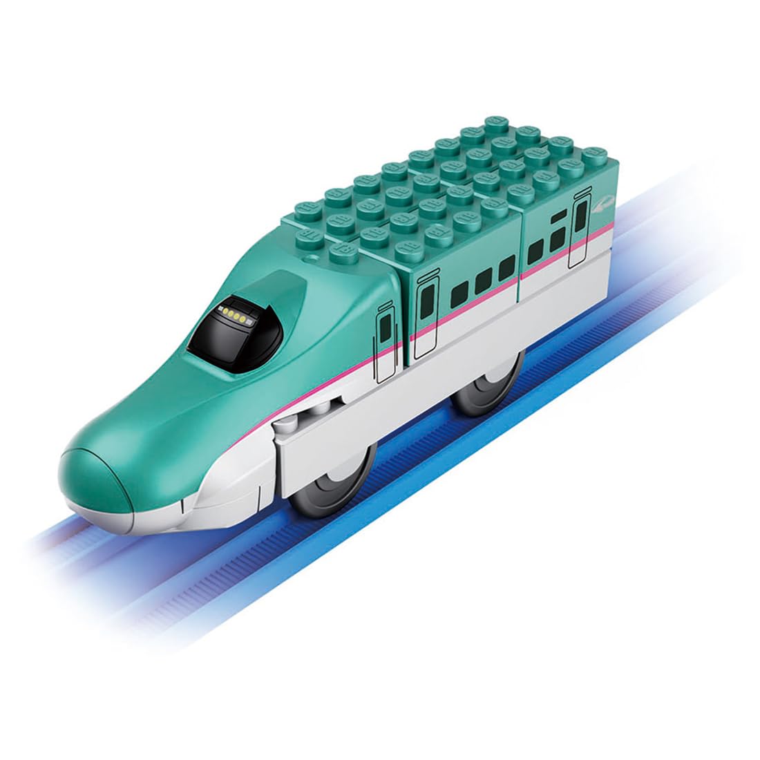 TAKARA TOMY Tomica Plarail Blocks E5 Series Shinkansen Hayabusa Toy for Ages 3 and Up