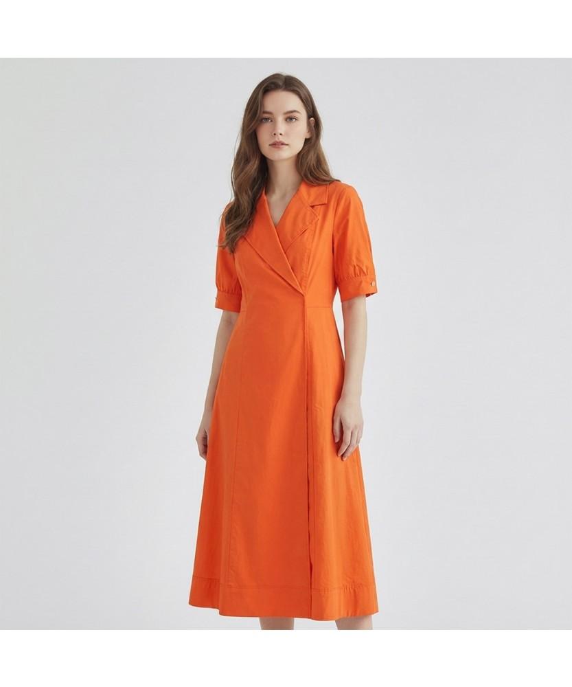 MESENSE Collared Short Sleeve Dress_Mb45Opm108A