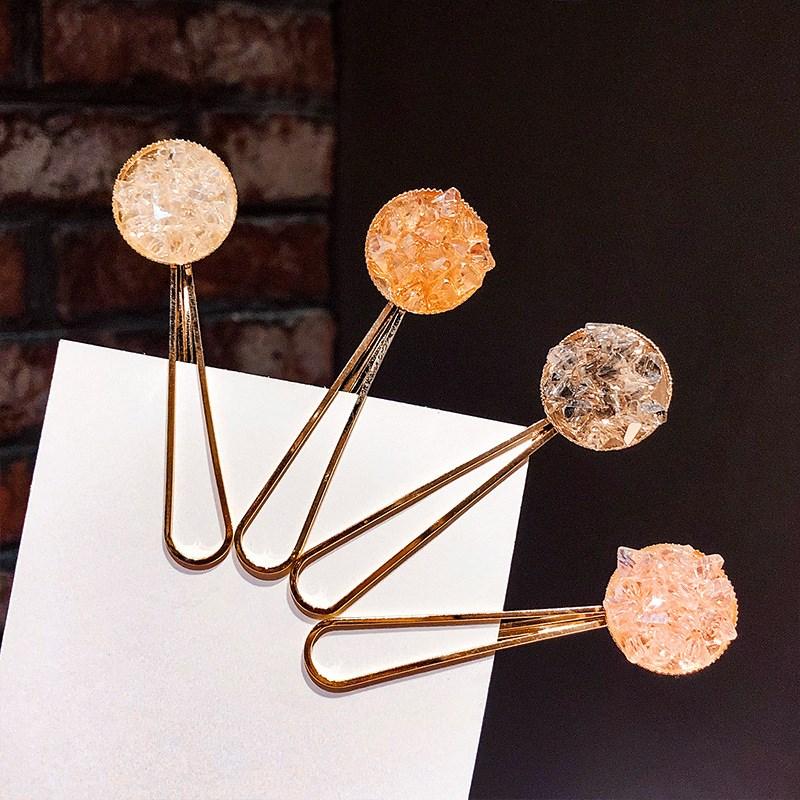 Korean Chic Round Pearl Flower Hair Pins Vintage Barrettes Hair Clips Set Crystal Metal Hair Accessories Hairgrip for Women