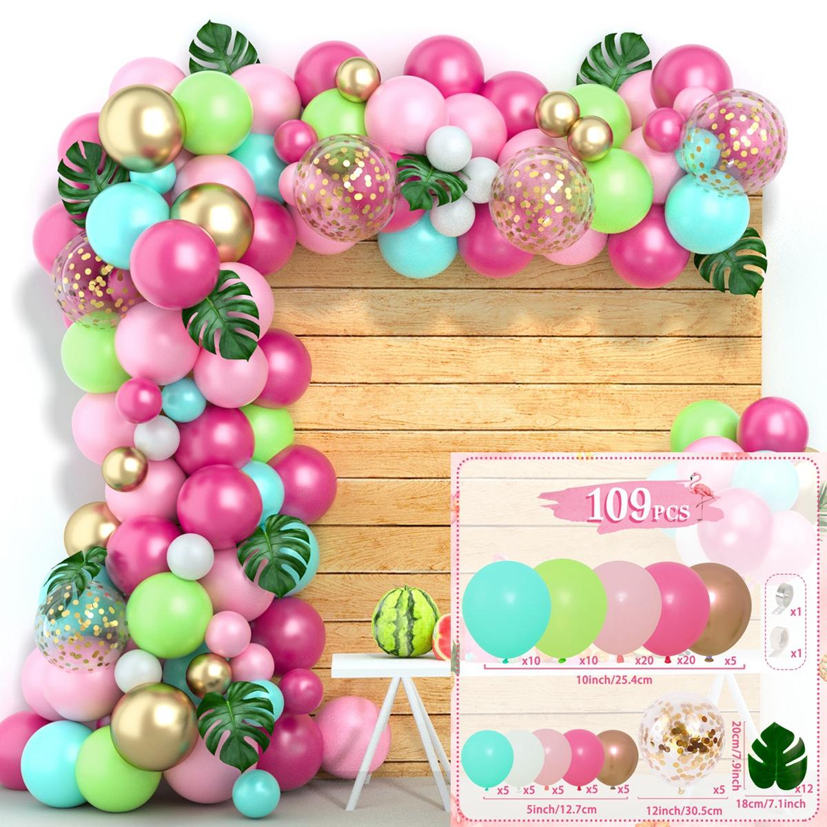 

Тропическая Гавайская гирлянда из воздушных шаров Арка Комплект Воздушный шар для детского душа День рождения Лето Гавайи Фламинго Декор для вечеринки Свадьба as picture