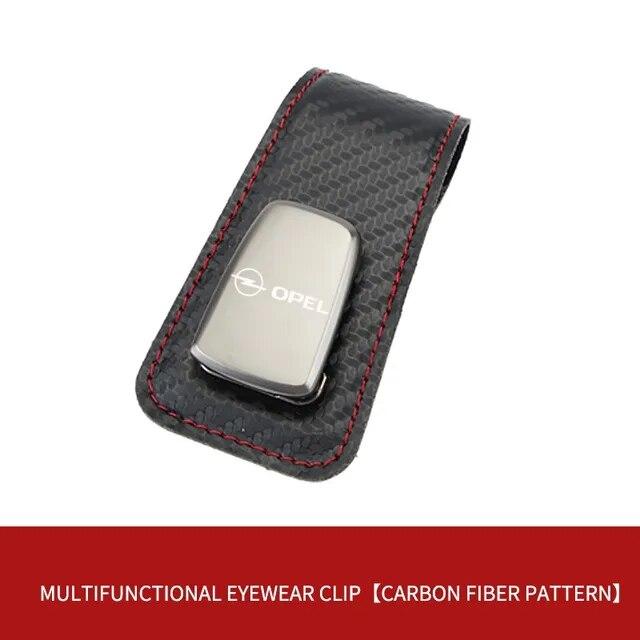 Car Sun Visor Glasses Holder Sunglasses Clip Card Ticket Holder Interior For Opel Insignia Astra J H G Corsa Zafira Accessories