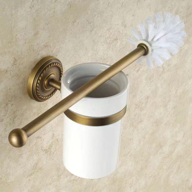 Nordic Copper Antique Twist Towel Rack Set - Bathroom Accessories & Storage