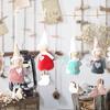 Lovely Mini Xmas Tree Plush Hanging Leg Angel Pendant Home Decoration Kids Gift