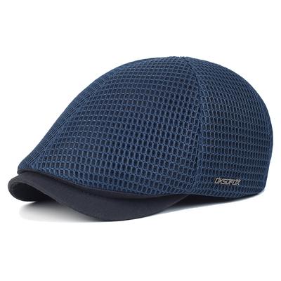 Nové síťované baretky Newsboy Letní pánské dámské klobouky Prodyšný baret Outdoor Gorro Hombre Boina Golfový klobouk Módní ležérní Jednobarevná plochá čepice