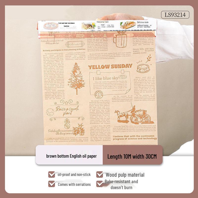 

Американская пищевая силиконовая бумага для поглощения масла для аэрофритюрницы, барбекю и выпечки гамбургеров 10 meters/box