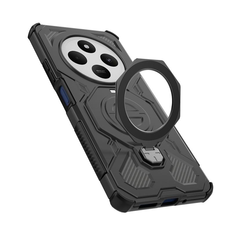 Magnetic Wireless Charge Cover For Xiaomi Poco C75 Shockproof Anti-drop Phone Holder Back Case Poco C75 Cover For Poco C75 Case