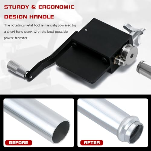 Qiilu Tube Pipe Beader Tool, Intercooler Pipe Bead Form Roller Machine, Steel Tube Pipe Beading Tool for 5/8" and Larger Pipes