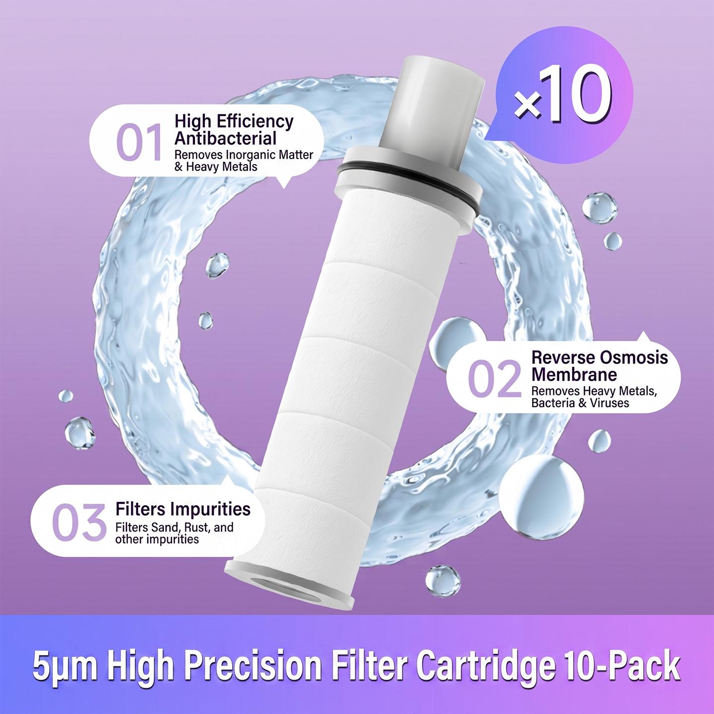 

Portable High Pressure Shower Head Filter Hard Water Softener Handheld Flow Saving Purifier For Healthy Hair And Soft Skin