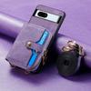Google Pixel 9A Leather Case with Card Holder & Lanyard