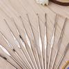 22pc/lot Metal Needles Set Hand Crochet Knitting Needle Tools Stainless Handle Hook Needlework