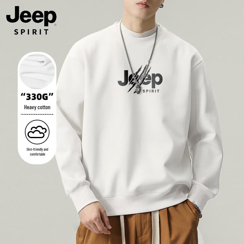 JEEP SPIRIT Men's Long Sleeve Crew Neck Sweatshirt