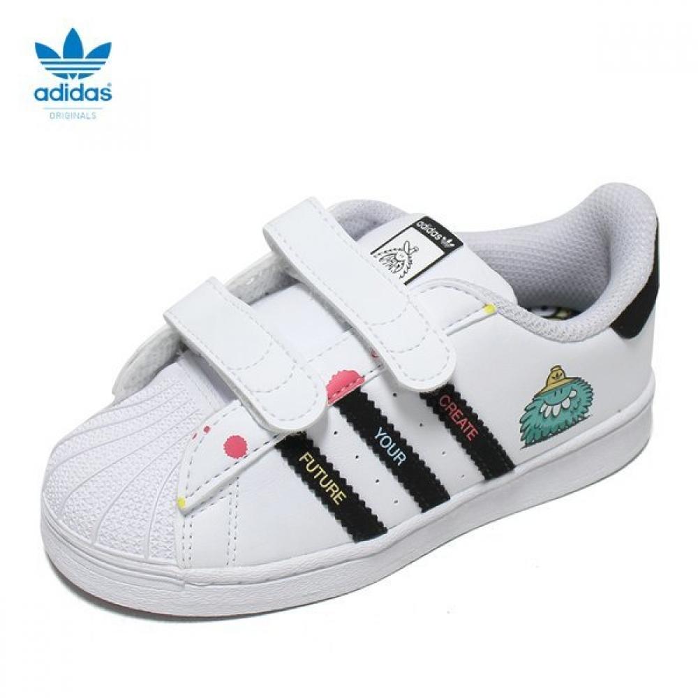 

Adidas Adidas Superstar CF Velcro TD Kids Junior Кроссовки Белый Черный H05269
