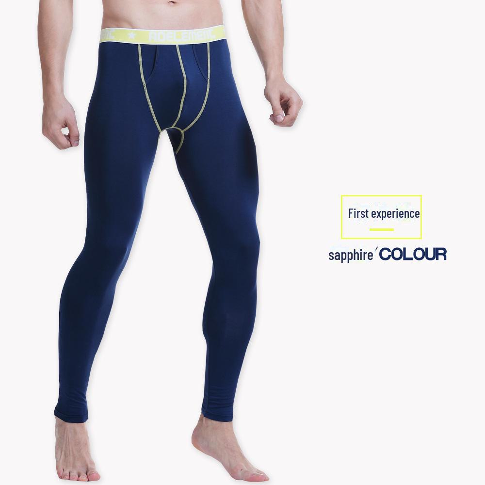 Men's Autumn/Winter Thermal Bullet-Style Leggings - Slim Fit, Mid-Aged To Young Adult