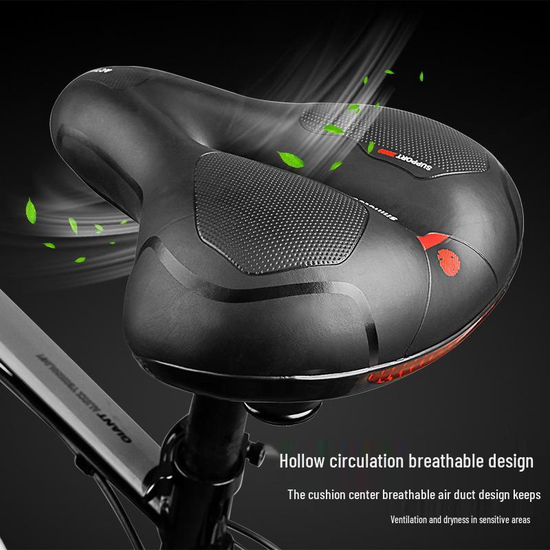 Universal Super Soft Silicone Bicycle Saddle with Shock Absorption - Mountain Bike Seat for Men and Women