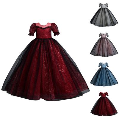 Παιδικά φορέματα, κομψά πριγκίπισσα φορέματα, φούστες με παγιέτες, κοστούμια παράστασης για μεσαία και μεγάλα παιδάκια φούστες