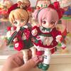 Original Christmas Nagi Animal Kindergarten Wishing Party Series Hanging Card Cute Bjd Action Doll Desktop Decoration Toy Gift