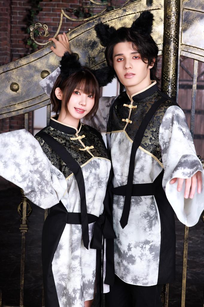 Neo Zombie Cosplay Halloween China Wolf Unisex White [Clear Stone]