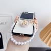 Luxusní Bear Bracket Pearl Bracelet Case pro Samsung Galaxy Z Flip 5 3 4 Zflip4 Z fold 5 Z fold 4 Z fold 3 Z flip 3 Z flip 4 Zadní kryt