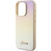 Guess Guhcp15Lpsairsd Iphone 15 Pro 6.1 Złoty/Gold Hardcase Saffiano Iridescent Script