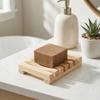 Wooden Natural Soap Box Soap Dishes Tray Creative Wooden Prevent Mildew Drain Box Storage Soap Rack Kitchen Bathroom Accessories