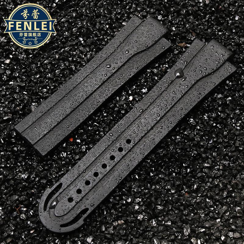 Rubber Watch Band For Oris Diving 7730 Williams 7740 Men Bracelet Waterproof Silicone Bracelet Watch Chain 24*12mm Raised Strap