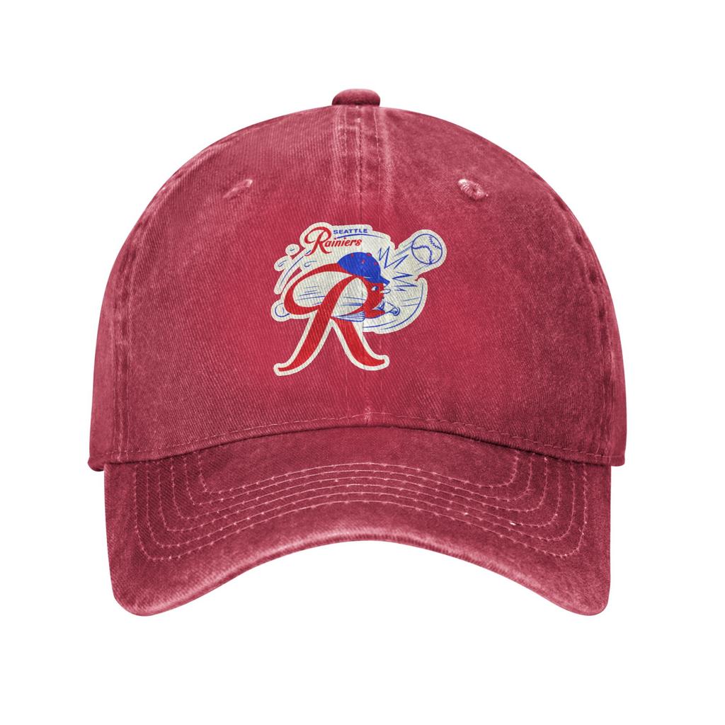 Seattle Rainiers Shopping And Dating Baseball capMakes The Face Look Smaller Commuter Style Denim Trucker Hat