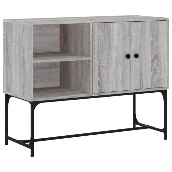 VidaXL Buffet sonoma gris 100x40x79,5 cm bois d'ingénierie 831821
