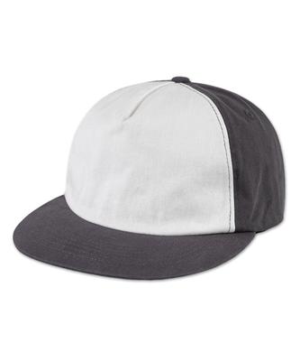Chaebteo Standard 5-Panel Two-Tone Washing Ball Cap-Charcoal