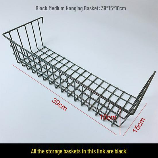 Bold Black Wire Mesh Wall Grid for Photo Display, Shelving, and Storage