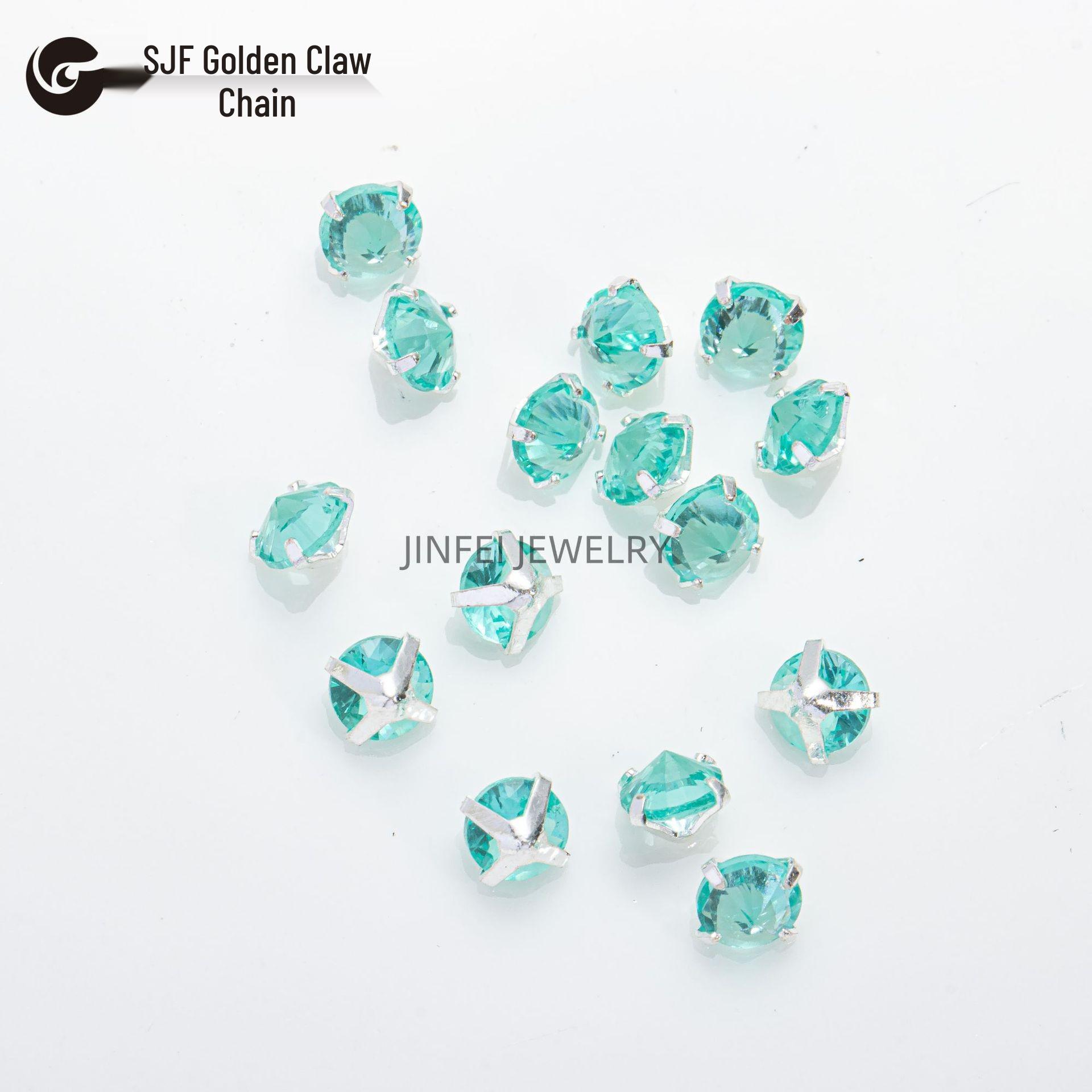 

Round & Reverse Four-Prong Zircon Single-Prong DIY Phone Chain Jewelry & Clothing Accessories (3/4/5) 3mm Reverse Pressure (50 pcs trial pack)