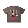 260 GSM Double Yarn 32 Count 100% Cotton One Piece V79 Luffy Film Red Print Unisex Heavy Cotton T Shirt