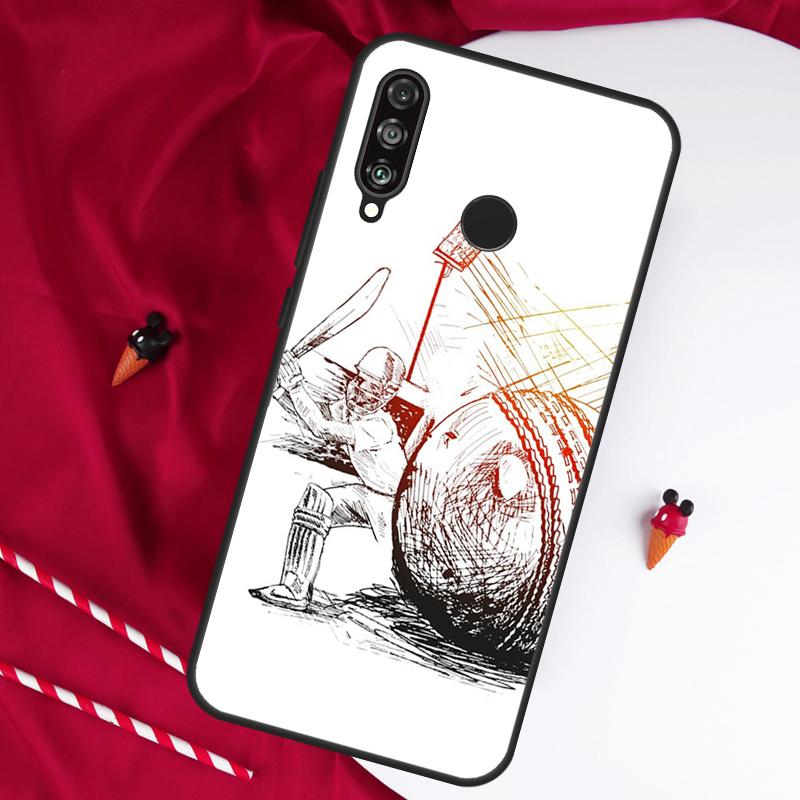 Love Cricket Heart Cricket Player For Huawei Nova Y61 Y91 Y90 Y70 Y60 Y72 12s 12i 11i 7i 8i 9 10 SE P60 Pro P30 P40 Lite Case