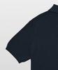 MANNERGRAM Textured Cotton 100% Polo Short Sleeve Knit Faded Navy