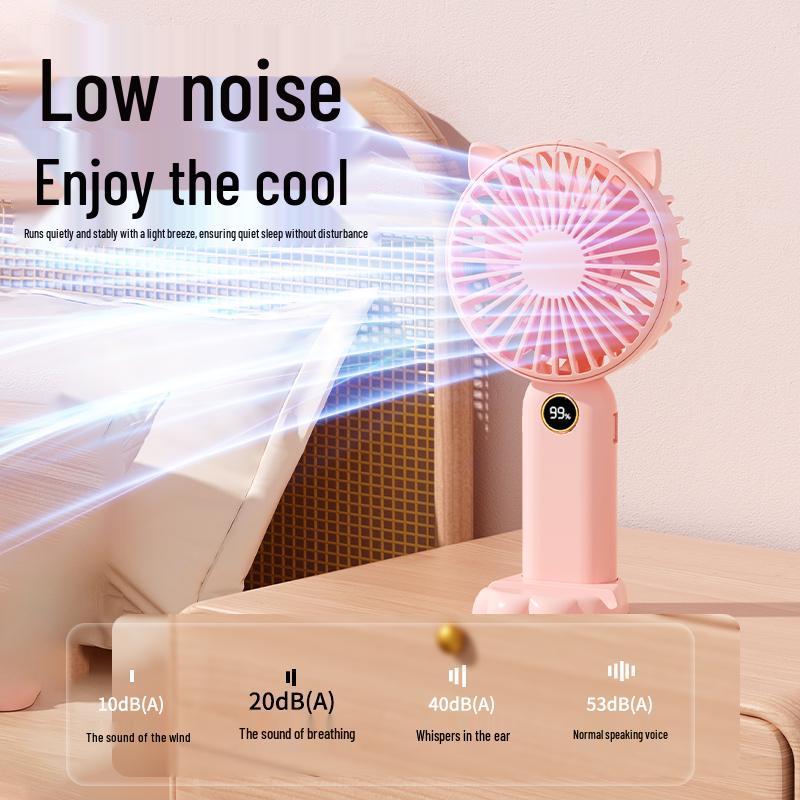 Portable USB Rechargeable Silent Mini Fan with Long Battery Life Dark Night Green