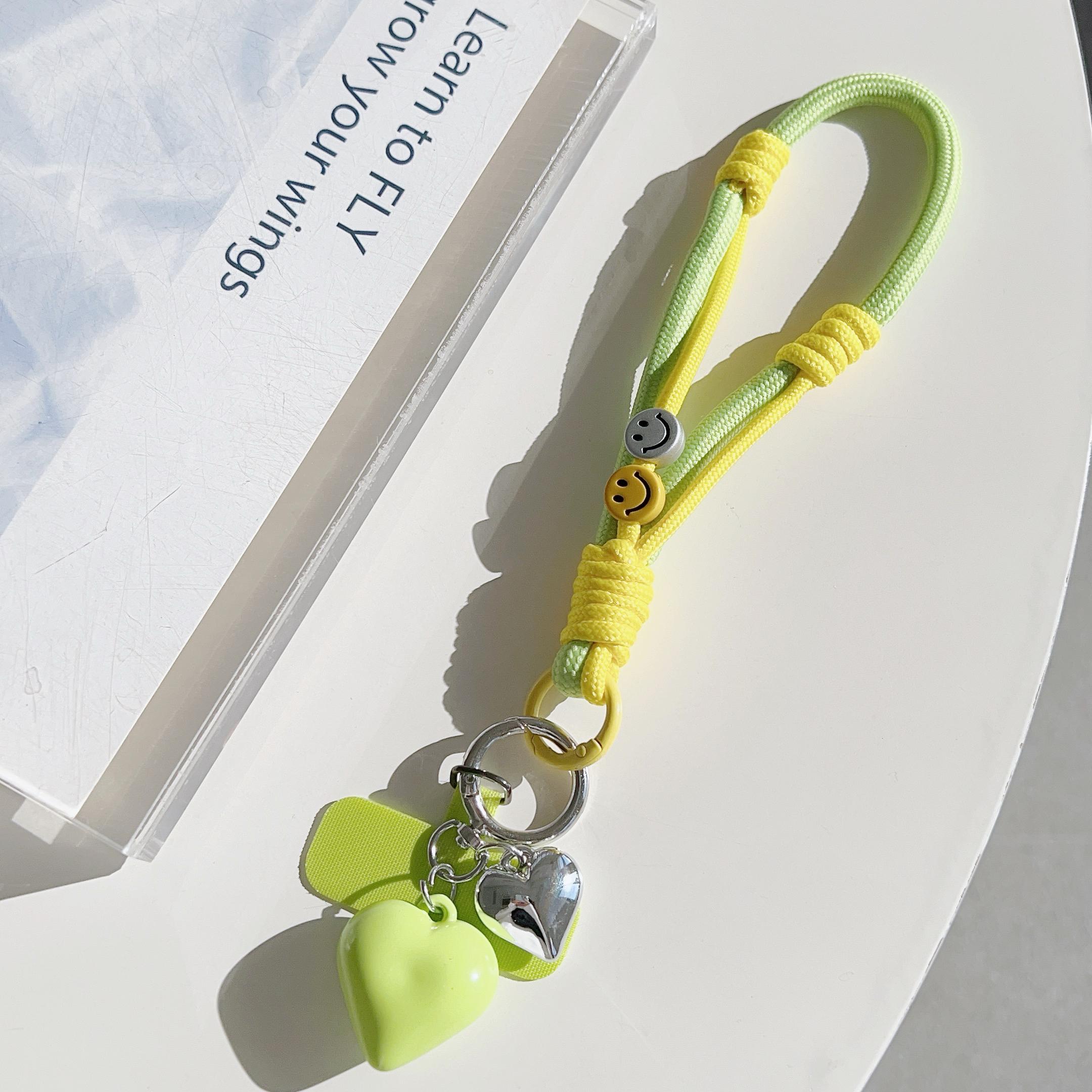 

Cute Trendy Pastel Short Phone Case Lanyard Wrist Strap Durable Macaron Color Phone Charm Chain for Women Polyester / Nylon