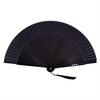 Handmade Bamboo Folding fan,Vintage Chinese/Japanese Elegant cooling fan with, collapsible personal fan for Women