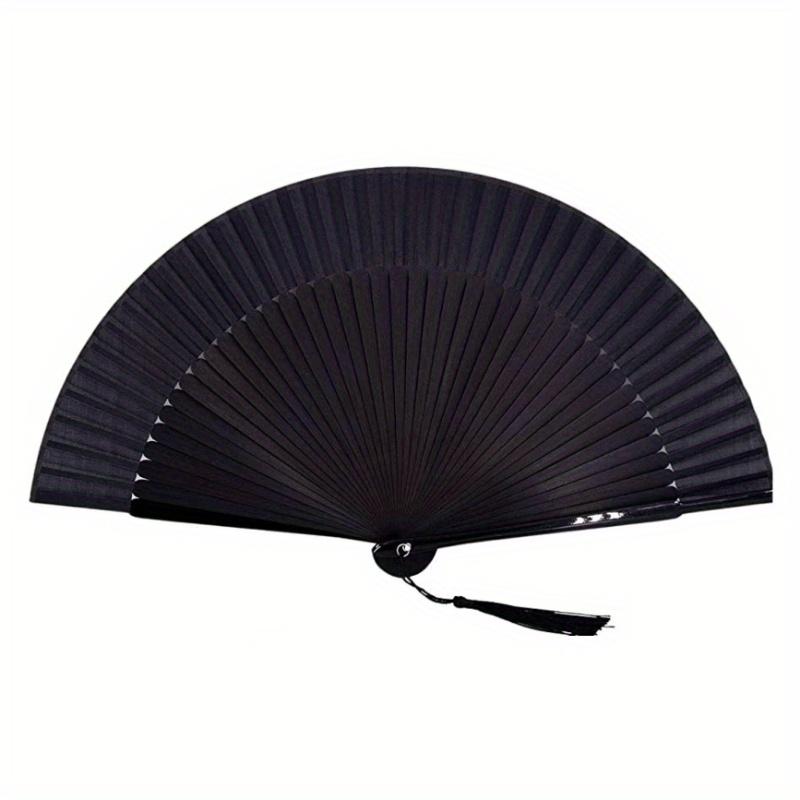 Handmade Bamboo Folding fan,Vintage Chinese/Japanese Elegant cooling fan with, collapsible personal fan for Women