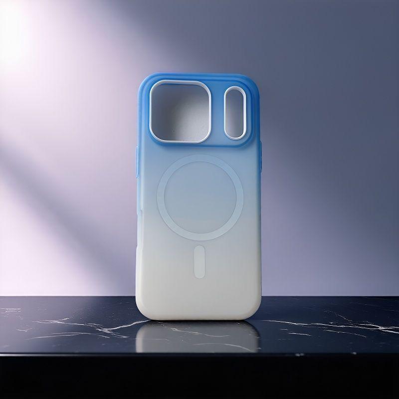 Gradient Color Matte Phone Case for Apple iPhone 17 Pro Max - PC Plastic Creative Magsafe Full Cover for iPhone 17/16/15/14/13/12/11/17 Air/Plus/Pro