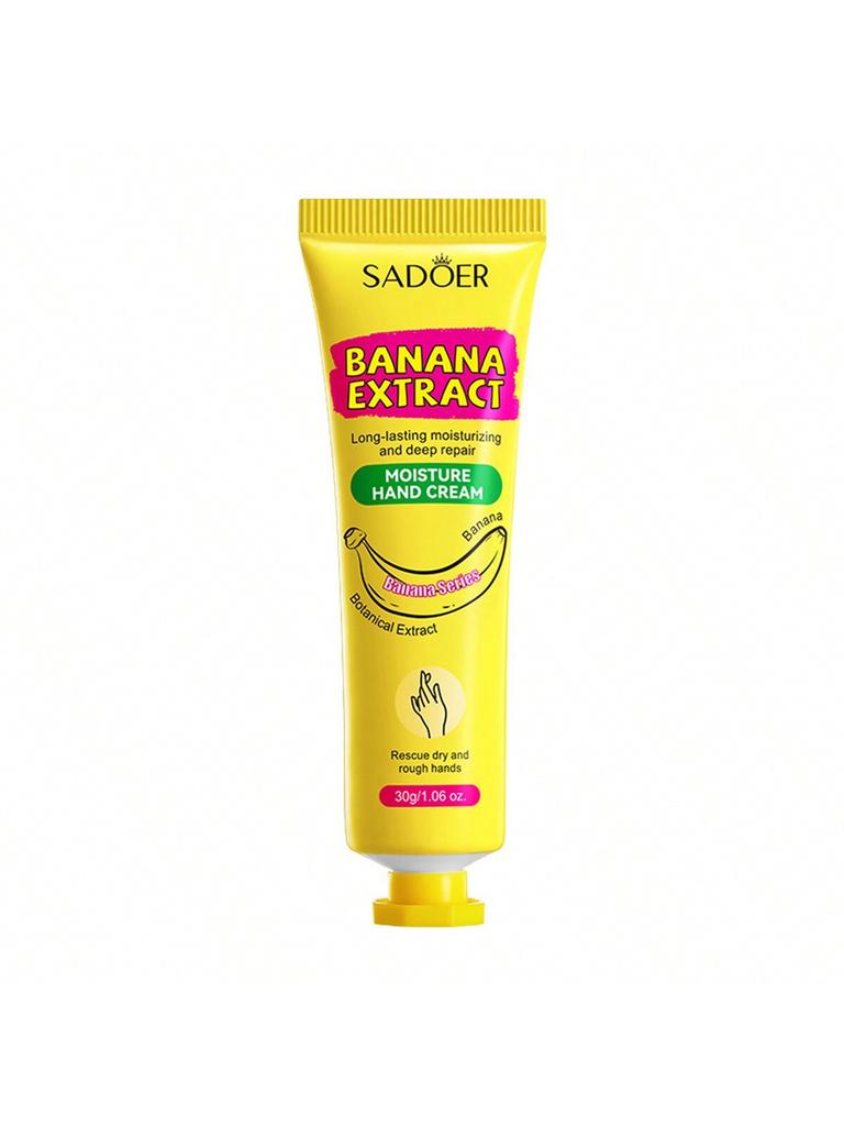 1Pc BANANA EXTRACT MOISTURE HAND CREAM 30g Improve Roughness And Hand Dullness. Moisturize And Nouri