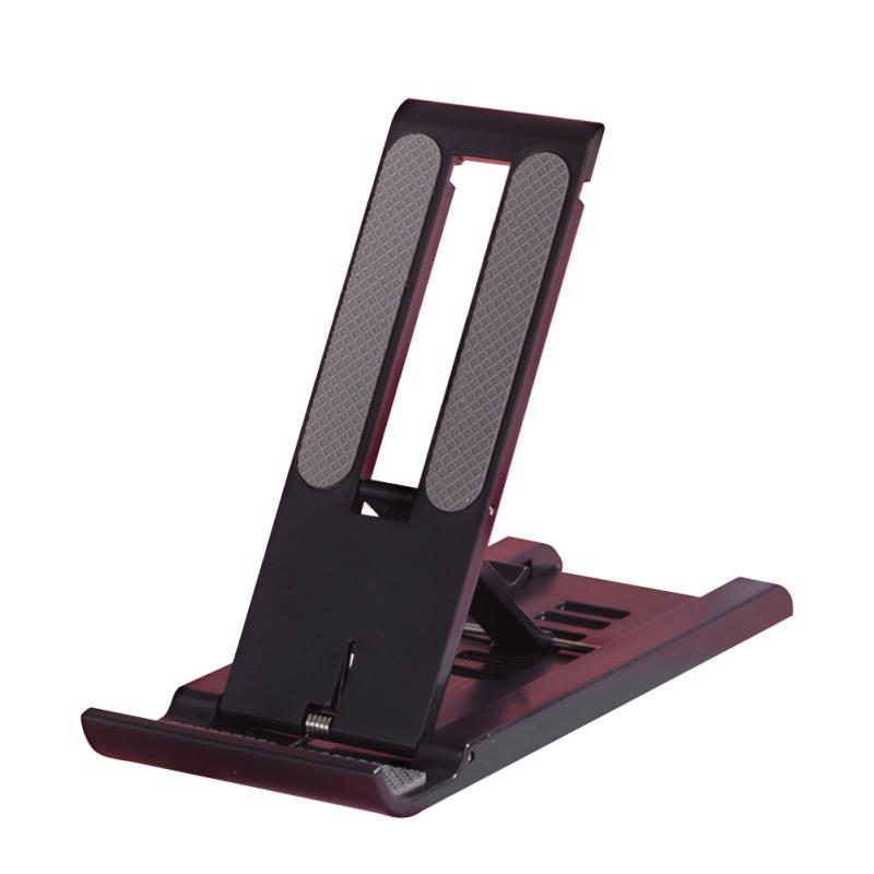 Folding Phone Holder Portable Adjustable Angle Desktop Tablet Bracket Multi-functional Hollowed Desk