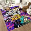 Jojo S Bizarre Adventure 5 Square rugs are a great choice for living rooms, bedrooms, home décor, and as gifts