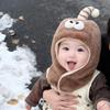 Plush Winter Baby Hat with Scarf - Thick, Warm, Windproof, and Ear-Protecting